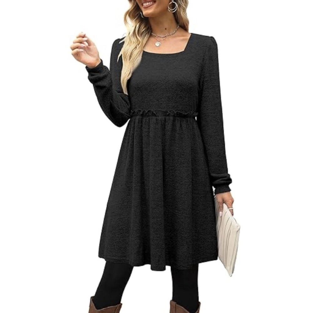 D205 -NWT XIEERDUO Womens Long Sleeve Sweater Dress - Size: Small